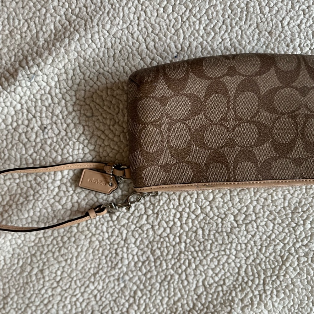 Coach Wristlet - Coated Canvas Signature
